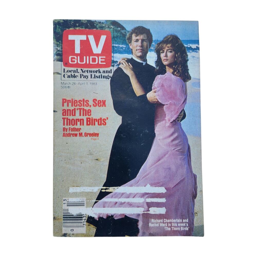 TV Guide Magazine Mar 26 1983 The Thorn Birds Richard Chamberlain Rachel Ward